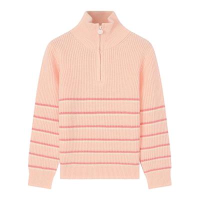 笛莎女童毛衣高领针织衫外套加厚