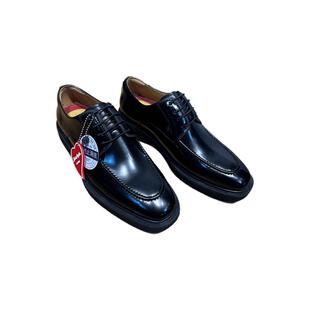 报喜鸟结婚黑色正品新款时尚男士商务系带防滑牛皮尖头正装皮鞋子