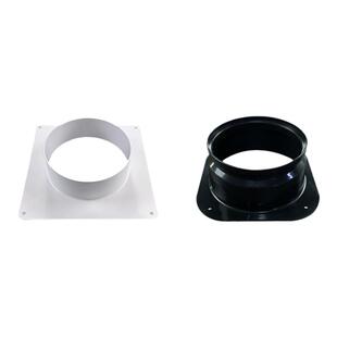 塑料方转圆平板法兰接头通风管道变径中央空调出风口天圆地方接口