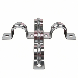 不锈钢排卡16线管排卡单边骑马卡20线管连排管卡25线管水管排位卡