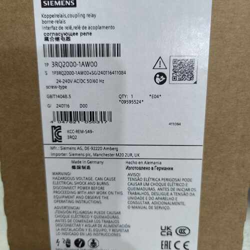 议价3RQ2000-1AW00西门子继电器全新原装正品现货