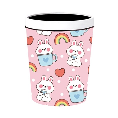 儿童可爱纸篓创意卡通压圈垃圾桶