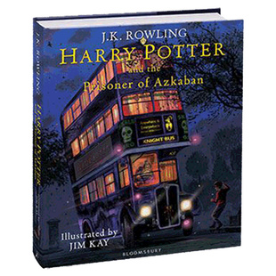 英文原版 哈利·波特与阿兹卡班的囚徒(插图版)Harry Potter and the Prisoner of Azkaban JK罗琳 彩绘版 艺术画册 精装