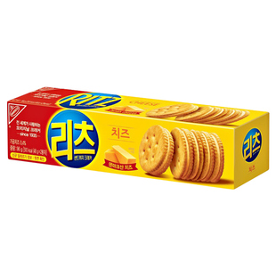 韩国进口RITZ乐之芝士夹心饼干白巧奶酪巧克力味小圆饼干休闲零食