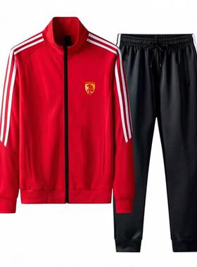 广州队球迷春秋男女套装运动服