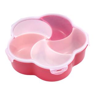 干果盒客厅茶几分格水果盘零食坚果收纳盒带盖过年结婚创意糖果盒