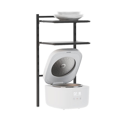 纳谷台面厨房碳钢电饭煲置物架