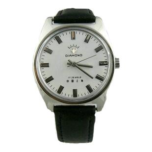 老上海钻石牌手表手动上弦机械表老式国产腕表中老年男士复刻手表