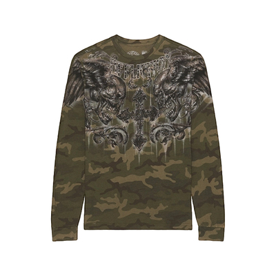 [冬季新品]Affliction FRAGMENTED T恤REVOLVE小众