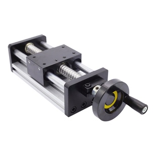 海杰嘉创滑台模组手摇手动款精密滚珠丝杆EBH十字直线导轨升降台