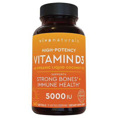 viva天然维生素D3软胶囊360粒