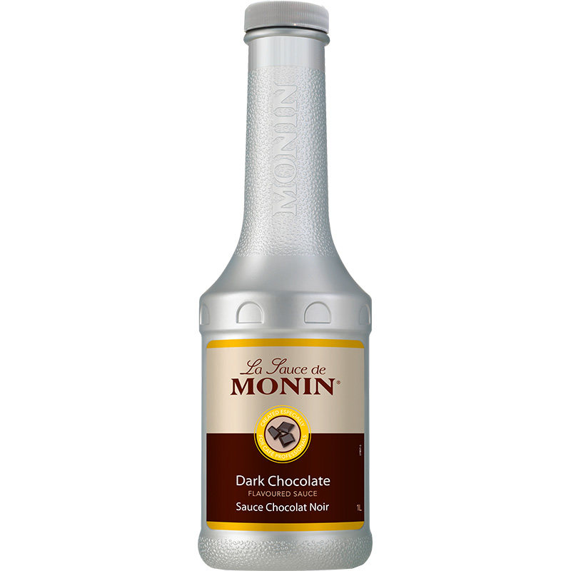 莫林MONIN黑巧克力酱瓶装1000ml咖啡鸡尾酒果汁甜品淋酱