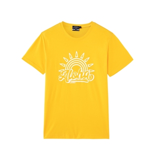 Jockey短袖t恤男家居服宽松纯棉汗衫印花圆领修身薄款睡衣男士T恤