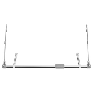 阳台伸缩晾衣杆晒被子神器304不锈钢侧装防盗网挂凉衣架悬挂家用