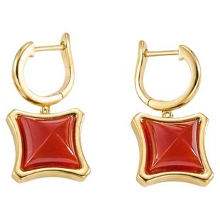 【明星同款】MEIDEHEN美得很瑙华焕彩·红玛瑙糖塔戒指耳钉吊坠