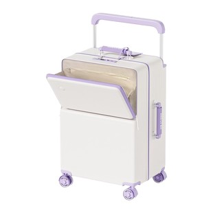 行李箱20寸前置开口小型登机箱2025新款女可上飞机宽拉杆旅行箱男