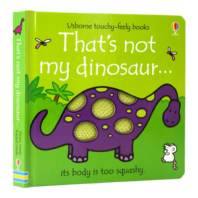 Usborne出品 那不是我的恐龙That's not my dinosaur 英文原版绘本 幼儿触觉认知绘本 纸板触摸书 宝宝英语启蒙 亲子阅读 0-3岁