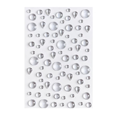 透明水珠眼妆贴钻半圆气泡人鱼眼泪美甲贴饰面部泪钻超仙泪珠