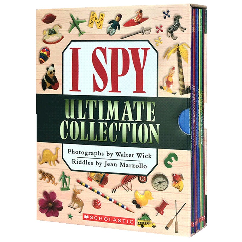 I Spy Ultimate Collection 视觉大发现10册合集 英文原版绘本 开发大脑益智游戏 Scholastic进口原版英语书籍 全景视觉大发现