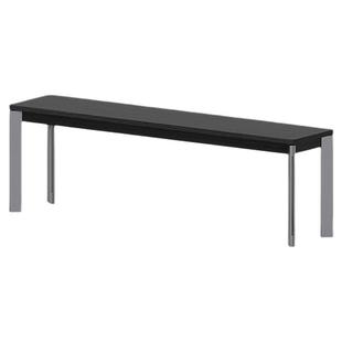 出乎生活艾里长凳设计师款床尾黑色餐桌长凳子复古白蜡木床边凳