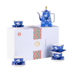 八义陶瓷马年茶壶茶具套装高档高级送礼礼品马到城功泡茶家用器具