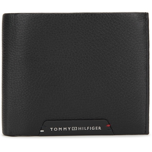 Tommy26秋冬新款男装荔枝纹牛皮革商务休闲多卡位证件折叠钱包
