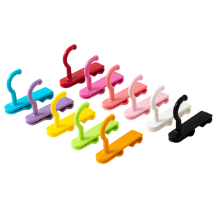 网格片铁丝网片塑料挂钩超市货架展示挂勾幼儿园收纳彩色塑料挂勾