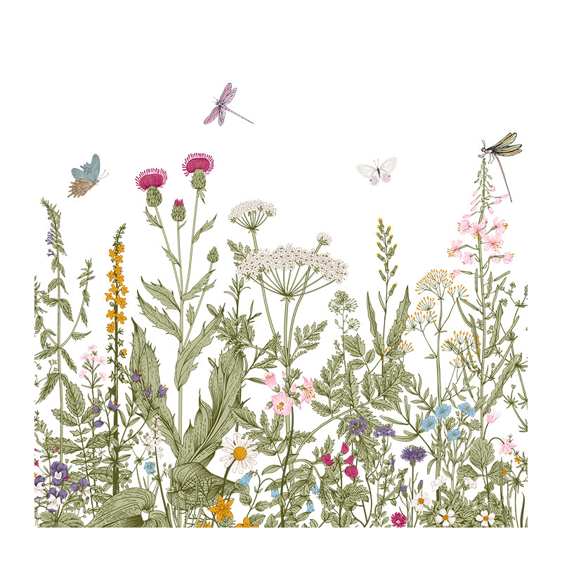 南墙壁纸法式花卉装饰卫生间浴室窗户贴纸玻璃防窥贴膜透光不透人