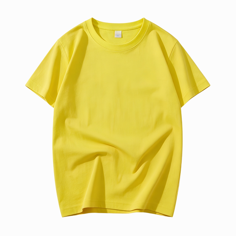 儿童彩色纯棉t恤糖果色短袖演出服运动会多巴胺纯色幼儿园亲子装