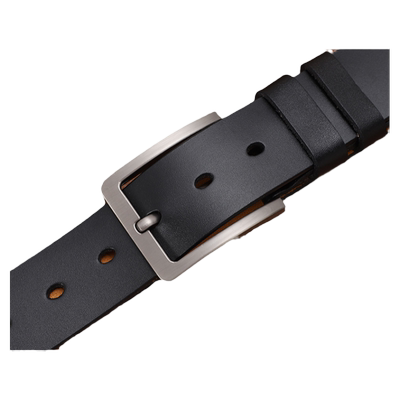 啄木鸟针扣皮带真牛皮礼盒装