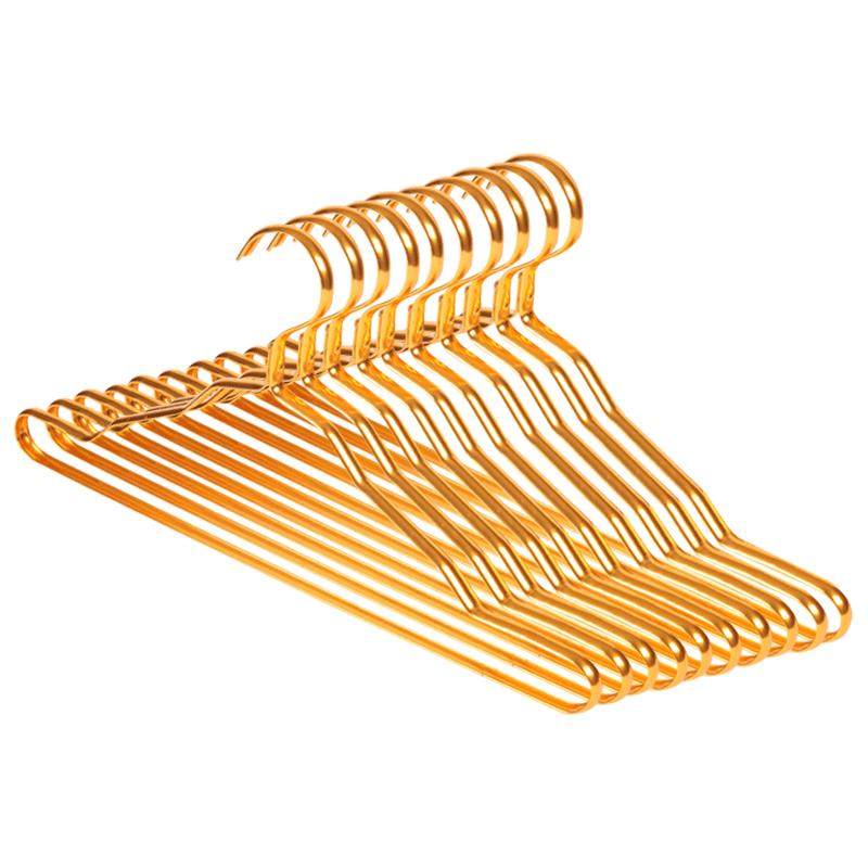 太空铝合金衣架家用晾衣架防滑成人衣橱衣服架晒衣架衣挂加粗加厚