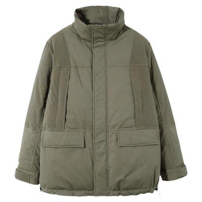 流石男装短款白鸭绒外套新款立领