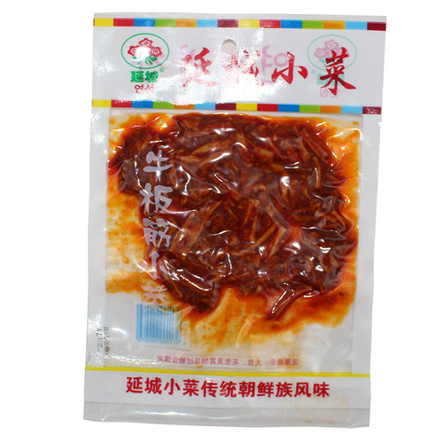 高丽村 韩式牛板筋丝延边特产东北朝鲜族延城小菜干湿牛蹄筋即食