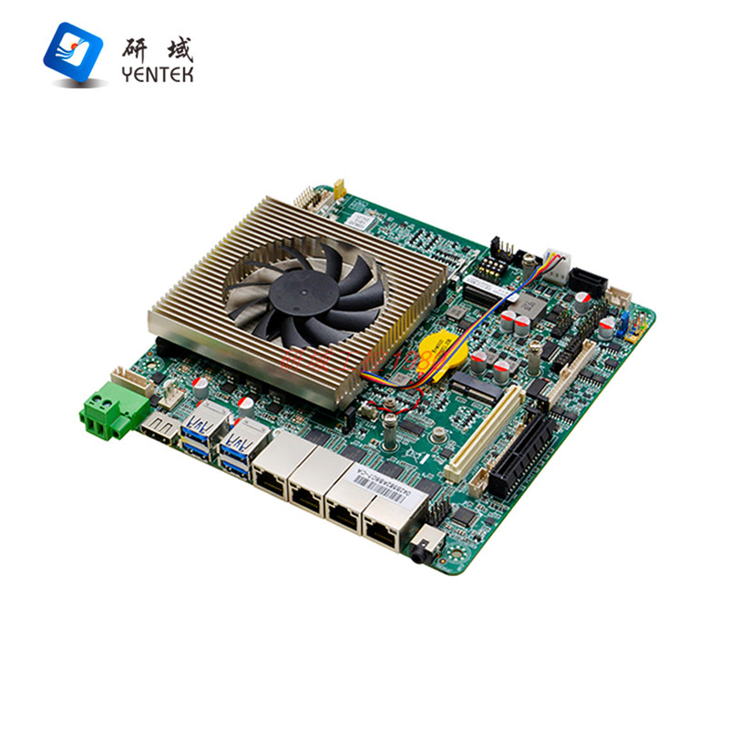 研域VG122迷你ITX工控主板12代1235四网口机器视觉工业电脑12-24V