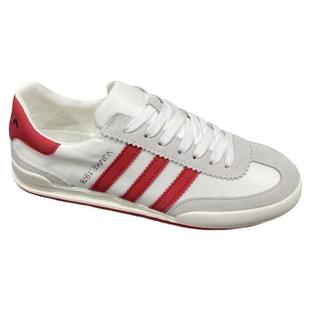 2025秋季新款韩版三道杠休闲小白鞋时尚网红软底透气运动潮男板鞋