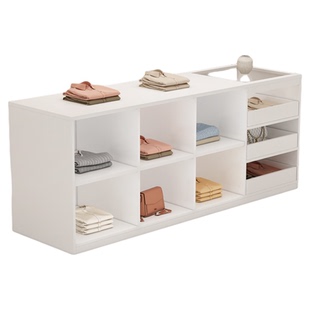 服装玻璃中岛台流水台摆件展示柜现代简约女装店饰品陈列柜储物柜