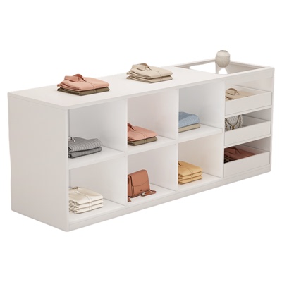 服装玻璃中岛台流水台摆件展示柜