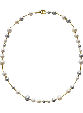 NININA三色混搭珍珠项链