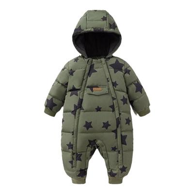 【清仓】babylove婴儿羽绒连体衣冬季加厚防寒保暖羽绒服三防哈衣