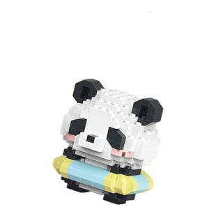 创意礼品可爱熊猫积木微型小颗粒儿童益智玩具盲盒生日伴手礼奖品