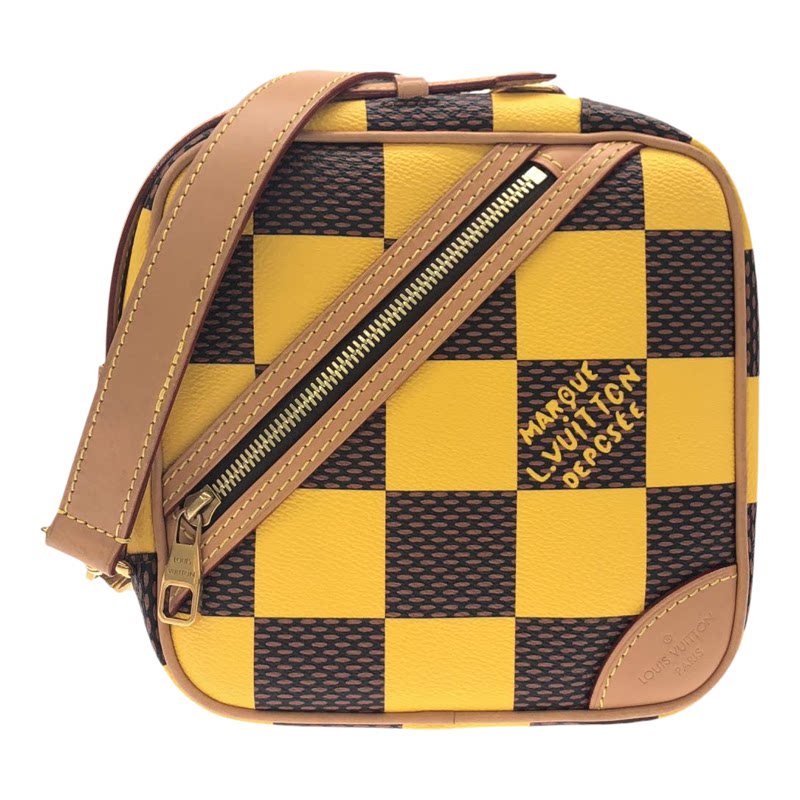 中古LV路易威登女包棋盘格斜挎包