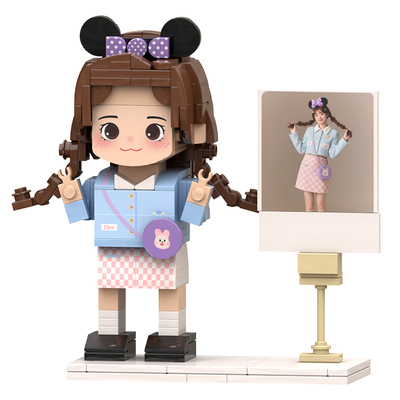 女孩女生生日礼物diy照片定制人像积木儿童玩具10岁6小学12初中14