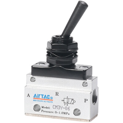 亚德客手动阀机械阀摇臂型CM3Y06