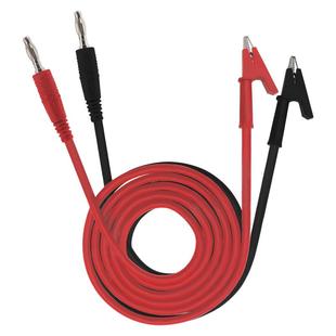 4mm香蕉插头转鳄鱼夹带线 纯铜大电流直流电源稳压输出线测试夹线