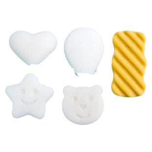 婴儿洗澡海绵魔芋扑扑棉儿童搓澡神器家用宝宝沐浴球新生儿洗脸扑