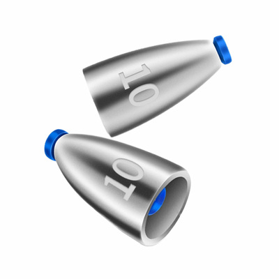 50枚装/包路亚子弹铅坠带塑芯