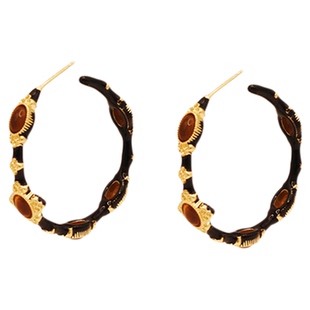 「远古印记」复古重工大圈!夸张蚊香盘耳夹耳钉大圈耳环独特耳饰