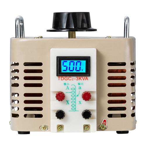 全铜TDGC2-3000W单相接触式调压器3KW输出可调0-250V300V400V500V