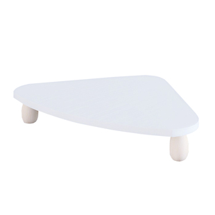 转角电脑增高架女生工位拐角屏幕收纳底座财务室桌子三角区置物架