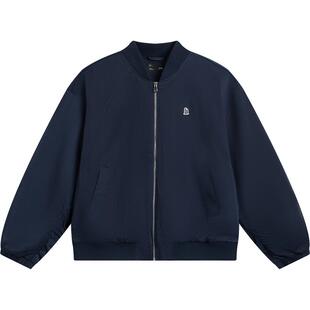 李宁棒球服女秋季防风飞行员教练夹克开衫上衣网球卫衣运动服外套